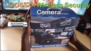 OOSSXX Professional Wireless Security Camera System with 10 inch Screen Unboxing [upl. by Nanji700]