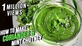 How To Make Coriander Mint Chutney  Easy Recipe By Ruchi Bharani  Basic Cooking [upl. by Grubb652]