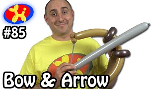 Bow and Arrow  Balloon Animal Lessons 85 [upl. by Gilroy]