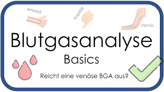 Blutgasanalyse BGA Basics  Überblick arteriell venös kapillär  Teil 1 [upl. by Yeblehs]