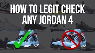 How To Legit Check Jordan 4s Any Model [upl. by Laehpar]