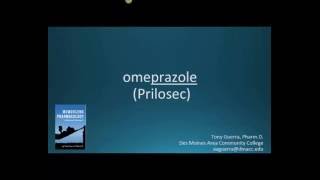 How to pronounce omeprazole Prilosec Memorizing Pharmacology Flashcard [upl. by Uhile]