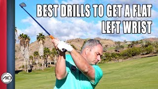 Golf  Best Drills To Get A Flat Left Wrist [upl. by Grose118]