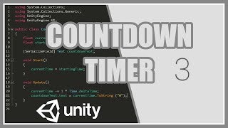 Countdown Timer In Unity  Easy Beginners Tutorial Guide [upl. by Seaver]