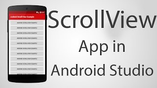 How to Use ScrollView in Android App  Android Studio 222 Tutorial [upl. by Ivek444]