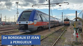 Cab Ride 4K De BordeauxStJean à Périgueux en cabine du B81844 [upl. by Leeann]