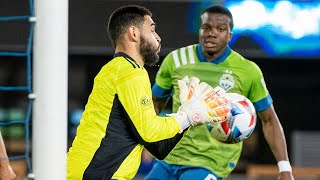 FULL APPEARANCE Alex Roldan takes over goalkeeper duties for Stefan Frei [upl. by Neille]