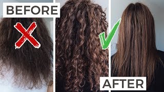 How To Keratin Treatment AT HOME  for FrizzFree CURLY Hair  NO FLAT IRON NEEDED  Inverto 60 [upl. by Lairret491]