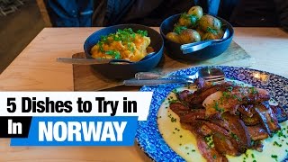 Norwegian Food Tour  5 Dishes to Try in Oslo Norway Americans Try Norwegian Food [upl. by Sucramej735]