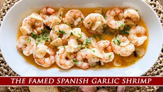 The Famous Spanish Garlic Shrimp  Gambas al Ajillo from Madrid [upl. by Lasala]