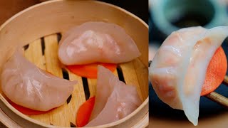 DIM SUM  Shrimp Dumplings Recipe Cantonese Har Gow [upl. by Yoho]