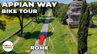 Appian Way in Rome Bike Ride  4K  13 Miles [upl. by Man870]