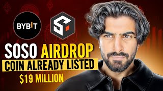 LISTED Token Crypto Free Airdrop  19 MILLION Funded Soso Value Airdrop  ENDS SOON [upl. by Cristie547]