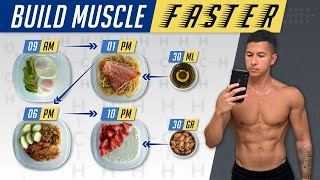 The Best Meal Plan To Build Muscle Faster EAT LIKE THIS [upl. by Leiria]