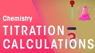 How To Do Titration Calculations  Chemical Calculations  Chemistry  FuseSchool [upl. by Annahsat]