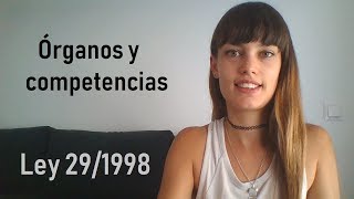 Órganos y competencias de la Jurisdicción ContenciosoAdministrativa  LEY 291998 [upl. by Annaeirb]