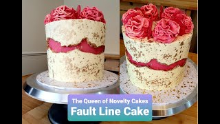 Fault Line Cake Masterclass Tutorial English [upl. by Nuahsed]