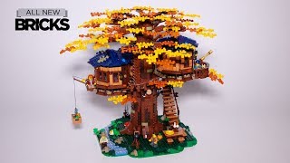 Lego Ideas 21318 Treehouse Speed Build [upl. by Amoakuh427]