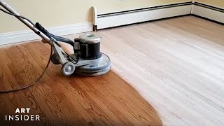 How Hardwood Floors Are Professionally Refinished [upl. by Giselle990]