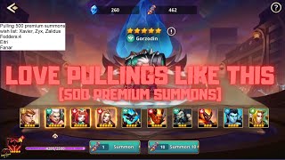 🧙SUMMONERS ERA🧙  PULLING 500 PREMIUM SUMMONS [upl. by Nilloc]