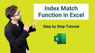 Index Match Function in Excel  Step by Step Tutorial [upl. by Bouley]