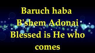 Paul Wilbur  Baruch Haba Bshem Adonai  Lyrics [upl. by Anifled]