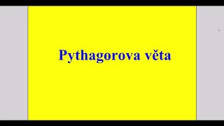 Pythagorova věta [upl. by Howard992]