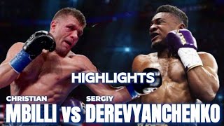 CHRISTIAN MBILLI VS SERGIY DEREVYANCHENKO KNOCKOUT HIGHLIGHTS [upl. by Stegman149]