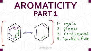 Aromaticity Part 1  Cyclic Planar Conjugated and Huckels Rule [upl. by Ayekal]