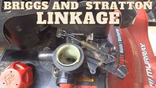 Briggs and Stratton 10T502 Carburetor Linkage [upl. by Maxima278]