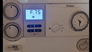 How to fix Vaillant boiler F75 Fault [upl. by Bartlet760]