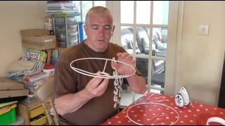 How to make a Fabric Lamp shade [upl. by Gearhart]