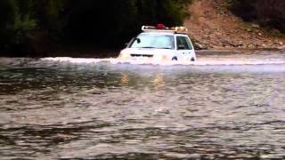 Subaru Offroad  Wonnangatta river crossing 1 [upl. by Alleirbag]