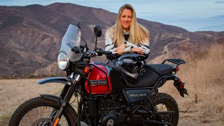 2021 Royal Enfield Himalayan  Good Beginner Bike A Female Perspective [upl. by Willey592]