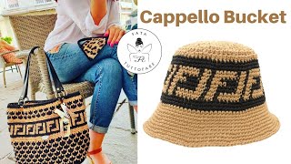 TUTORIAL Cappello quotBucketquot alluncinetto [upl. by Johnathon694]