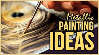 New to Metallic Watercolors This Is What You Can Do Art Journal Thursday [upl. by Erle]