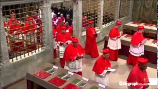 Cardinals begin voting for new Pope [upl. by Jerry]