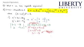 Repeated Eigenvalues [upl. by Marlow]