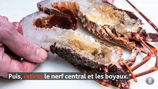 Technique  comment préparer et cuisiner la langouste [upl. by Calv]