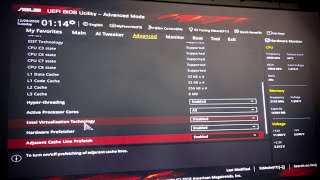 How to enable virtualization on Asus UEFI bios [upl. by Enyrb18]