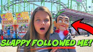 Slappy Follows Us To The Fair Amusement PARK Slappy Is Back ESCAPE SLAPPY The Dummy [upl. by Jinny870]