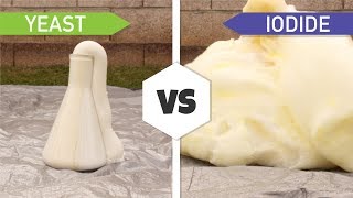 Making Elephant Toothpaste Yeast vs Iodide [upl. by Tsai]