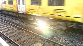 Merseyrail 507 009 making arcs at Birkdale station [upl. by Lux133]