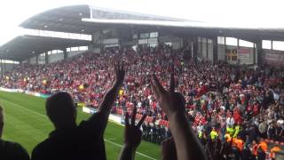 Chester FC Fans at Wrexham [upl. by Godfree]