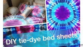 How To DIY TieDye Bed Sheets amp Pillowcases [upl. by Crandall167]