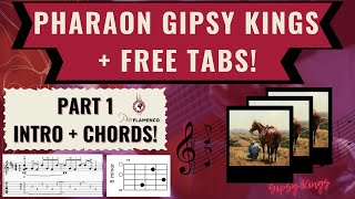 Gipsy Kings  Pharaon  Flamenco Guitar Lesson  Introduction with TABS  Guitar Chords PART 1 [upl. by Adiaj]