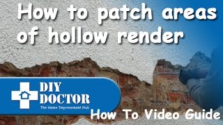 Repairing and patching rendered walls [upl. by Schmeltzer]