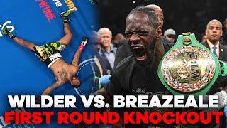 Deontay Wilder MASSIVE Knockout Punch  Wilder vs Breazeale Highlights [upl. by Pinebrook]