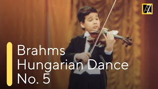 BRAHMS Hungarian Dance No 5  Antal Zalai violin 9 🎵 classical music [upl. by Etom]