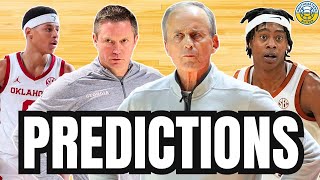 SEC Basketball Predictions TennesseeGeorgia OklahomaTexas More [upl. by Irrehc]